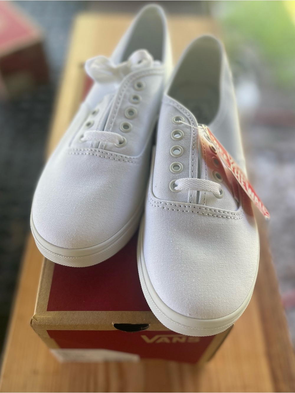 Women’s White Vans - NWT
